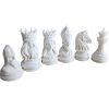Carved Medieval Chess Piece Set (Pieces Only) – High-Detail Decorative Figurines with King, Queen, Knight & Bishop – DIY Paintable Statues – 3D Printed in Canada — 3D Printed Collectible by 3DCentral