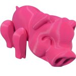 Articulated Piggy Desk Figurine – Cute Pink Pig Figurine