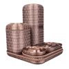 Rattan Retreat Bathroom Organizer Set – Woven Texture Vanity Storage Kit with Toothbrush Holder, Tissue Box & Soap Tray – 3D Printed in Canada — 3D Printed Collectible by 3DCentral