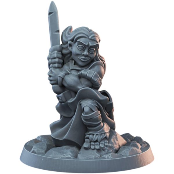 Halfling féminine — Miniature pour JDR fantasy