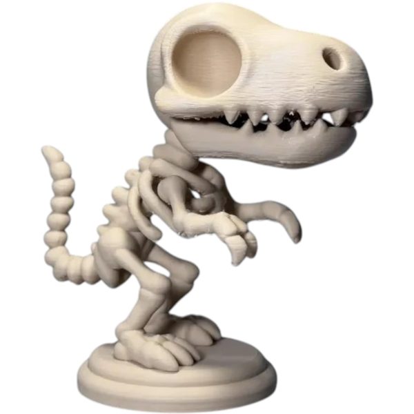 Figurine chibi squelette de T-Rex