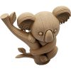 Carved Koala on Tree Statue with Branch & Leaves – Cute Animal Figurine – DIY Paintable Decorative Sculpture – 3D Printed in Canada — 3D Printed Collectible by 3DCentral