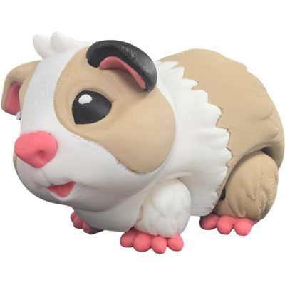 Guinea Pig Figurine – Articulated Collectible Companion for Painting, Display, or Desk Décor – 3D Printed in Canada — 3D Printed Collectible by 3DCentral