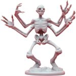 Four-Armed Skeleton Figure – Fantasy Undead Miniature