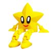 Articulated Christmas Star Figure – Poseable Holiday Shelf Sitter with Big Eyes & Legs – 3D Printed in Canada — 3D Printed Collectible by 3DCentral