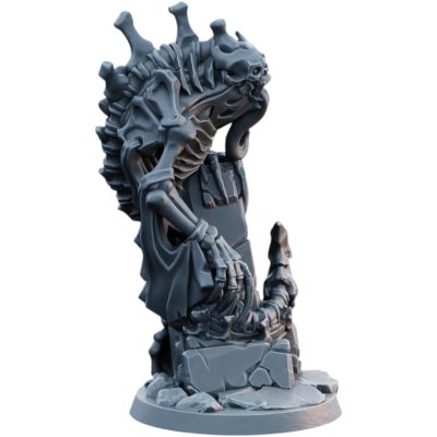 Bone Serpent Undead Creature Miniature for Tabletop RPG Encounters, Fantasy Dioramas & Painting – 3D Printed in Canada — 3D Printed Collectible by 3DCentral