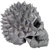 Spiky Diamond Skull Statue – Geometric Gothic Skull Art for Desk, Shelf or Studio Décor – Metallic Polygonal Halloween Sculpture – 3D Printed in Canada — 3D Printed Collectible by 3DCentral