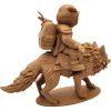 The Wolf Rider Owl Figurine – Fantasy Owl Mounted on Wolf with Pack & Gear – Owls & Dragons Collection – Paintable Display Miniature – 3D Printed in Canada — 3D Printed Collectible by 3DCentral