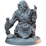 Dwarf Archer with Crossbow Fantasy Miniature for RPG, Wargames & Collector Display