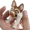 Jerry The German Shepherd Articulated Figurine – Poseable Dog Collectible Collectible for Desk or Shelf Display – 3D Printed in Canada — 3D Printed Collectible by 3DCentral