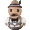 German Oktoberfest Duck Figurine – Bavarian Lederhosen Duck Collectible | Cute Alpine Rubber Duck-Inspired Decor for Desk, Shelf or Gift – 3D Printed in Canada — 3D Printed Collectible by 3DCentral