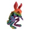 Skeleton Bunny Figurine – Articulated Gothic Rabbit Desk Collectible – Creepy Collectible & Decorative Display – 3D Printed in Canada — 3D Printed Collectible by 3DCentral