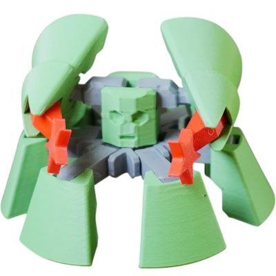 Transforming Christmas Tree Golem – 20-Piece Holiday Mech Model Kit with Articulated Joints – Unique Display Figurine for Collectors & Fantasy Fans – 3D Printed in Canada — 3D Printed Collectible by 3DCentral