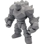 Greater Earth Elemental – Rock Golem Desktop Statue