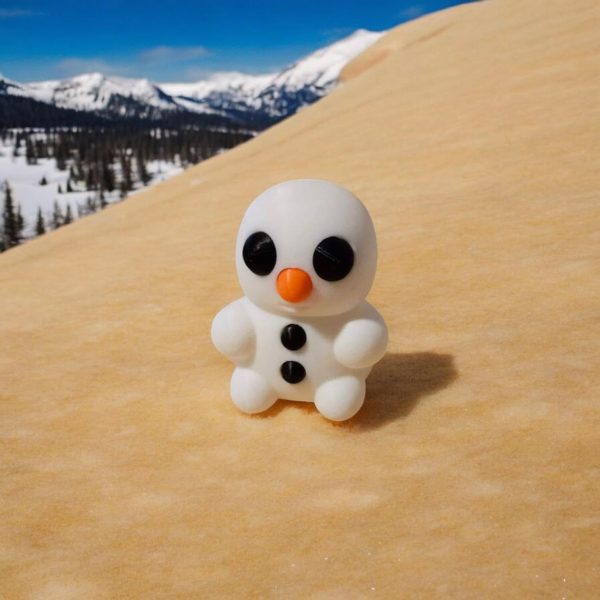 5-Pack Mini Baby Zou Snowman Figurines