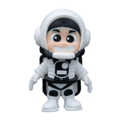 Otto Space Mini Articulated Astronaut Figurine – 5-Pack Space Oddities Collection Miniature for Desk Décor, Collectors & Fidget Use – 3D Printed in Canada — 3D Printed Collectible by 3DCentral