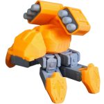 Rocket Launcher Tank Model Kit by Kitcrafters – 16 Moving Joints with Dual Missile Pods – Heavy Fire Support Mech for Collectors & Dioramas – 3D Printed in Canada