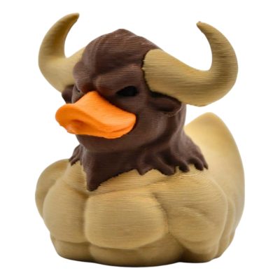 Minotaur Duck Figurine – Greek Mythology Rubber Duck 4x4 Dashboard Accessory, Cruise Duck for Hiding, Mythical Muscle Collectible, Off-Road Vehicle Kindness Duck – 3D Printed in Canada — 3D Printed Collectible by 3DCentral