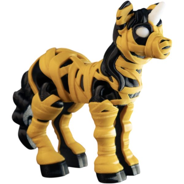 Figurine squelette de licorne momie