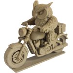 Night Biker Owl Figurine