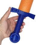 Knight's Eye Pool Noodle Sword Handle – Medieval Foam Blade Hilt with Patterned Grip & Ornate Pommel for Cosplay & LARP
