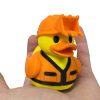 Construction Excavator Duck Figurine – Construction Worker Rubber Duck Display Toy with Hard Hat and Safety Vest for Desk, Office, or Collectors – 3D Printed in Canada — 3D Printed Collectible by 3DCentral