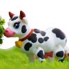 Cute Articulated Cow Figurine with Bell – Flexible Farm Animal Collectible with Poseable Joints – Fun Desk Decoration or Display Model – 3D Printed in Canada — 3D Printed Collectible by 3DCentral
