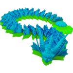 Coral Dragon – Articulated Oceanic Dragon Figurine for Desk Display, Decorative Display & Custom Painting