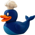 Whale Duck Figurine – Funny Ocean Animal Hybrid Collectible for Desk, Shelf, or Gift – Unique Sea Decor for Adults & Teens