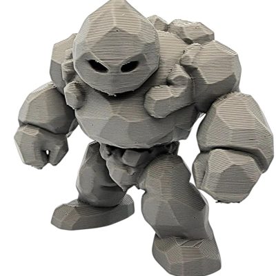 Lesser Earth Elemental Miniature – Tabletop RPG Monster for Fantasy RPG Wargames | Rock Guardian Fantasy Mini – 3D Printed in Canada — 3D Printed Collectible by 3DCentral