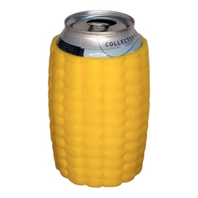 Corn on the Cob Beer Can Holder with 3D Kernel Texture – Funny BBQ and Picnic Beverage Sleeve for Cans – Great Gift for Corn Lovers and Grillmasters – 3D Printed in Canada — 3D Printed Collectible by 3DCentral