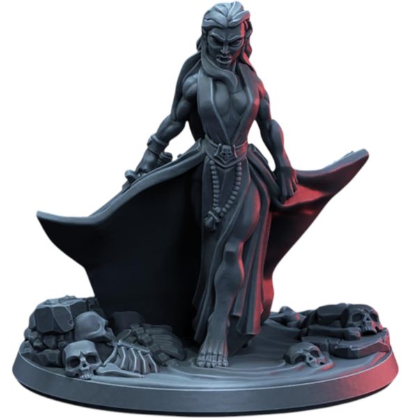 Statue de figurine vampire féminine fantastique