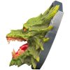 Rotfang Bounty Dragon Trophy Wall Mount – Fantasy Creature Bust for Gothic Décor, Role-Playing Game Props & DIY Painting Projects – Fierce Dragon Head Plaque – 3D Printed in Canada — 3D Printed Collectible by 3DCentral