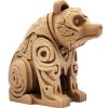 Wood-Carved Bear Figurine – Tribal-Inspired Woodland Sculpture for Nature & Wildlife Decor – 3D Printed in Canada — 3D Printed Collectible by 3DCentral