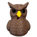 Horned Owl Duck Figurine – Unique Owl-Inspired Duck Collectible with Feathered Texture & Fierce Eyes – Whimsical Shelf Decor for Bird Lovers