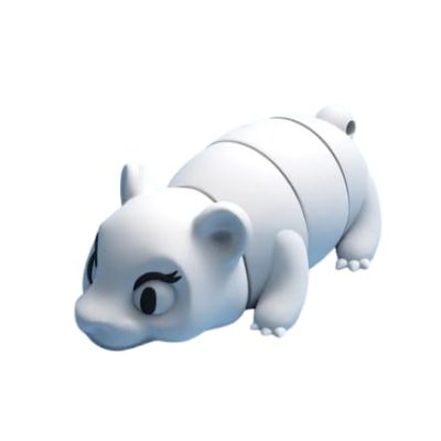 Articulated Polar Bear Fidget Figure – Cute Arctic-Inspired Collectible Desk Toy for Teens & Adults – 3D Printed in Canada — 3D Printed Collectible by 3DCentral