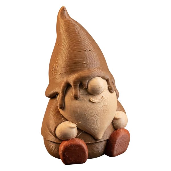 Figurine de gnome gâteau au chocolat fondant