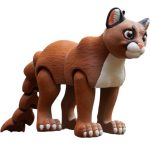 Articulated Mountain Lion Figurine by Flexi Factory