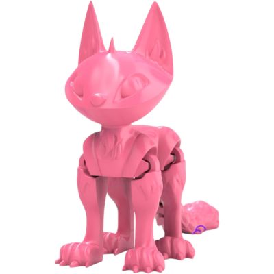 Articulated Cat Figurine – Print-in-Place Posable Kitty for Desk Display, Fidgeting & Custom Painting – 3D Printed in Canada — 3D Printed Collectible by 3DCentral