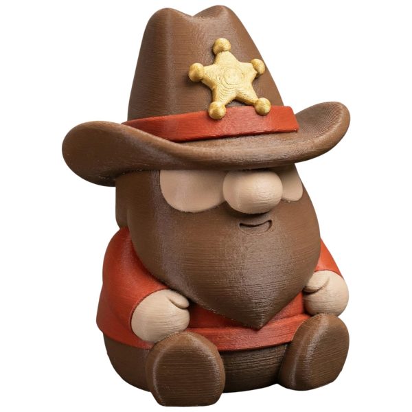 Western Sheriff Gnome Figurine