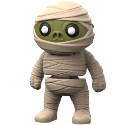 Mummy Shuffler Halloween Figurine – Poseable Undead Monster for Spooky Shelf Display or Office Décor – 3D Printed in Canada — 3D Printed Collectible by 3DCentral