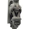 Gothic Gargoyle Wall Sconce – Winged Fantasy Creature Wall Decor for Home or Office, Dark Mythical Sentinel Sculpture – 3D Printed in Canada — 3D Printed Collectible by 3DCentral