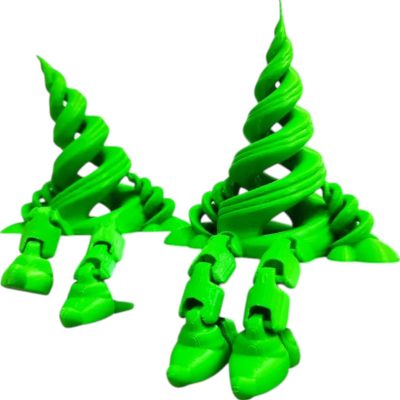 Christmas Tree 2 Style – Playful & Classic Holiday Shelf Sitters with Articulated Legs – 3D Printed in Canada — 3D Printed Collectible by 3DCentral