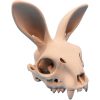 Rabbit Skull with Forward Ears – Creepy Bunny Skeleton Prop for Gothic Decor or Halloween Display – 3D Printed in Canada — 3D Printed Collectible by 3DCentral