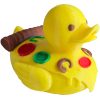 Pizza Duck Figurine – Food-Themed Desk Collectible – Funny Gift – 3D Printed in Canada — 3D Printed Collectible by 3DCentral