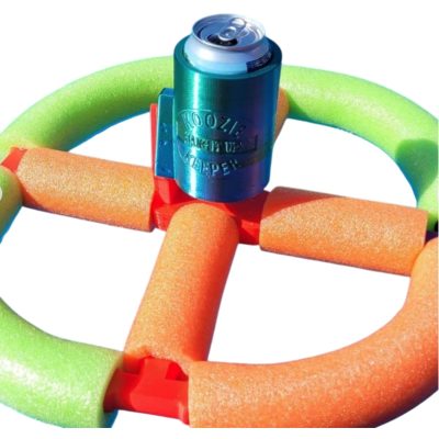 Can Keeper Pool Noodle – Sporting Goods Floating Drink Dock for Lake, River & Pool Parties, Compatible with Standard Cans– 3D Printed in Canada — 3D Printed Collectible by 3DCentral