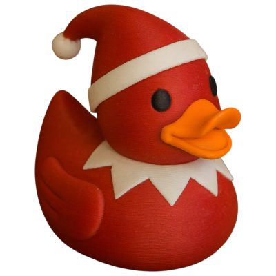 Elf Duck Figurine – Funny Christmas Sitter for Holiday Décor, Collectors & Gag Gifts – Elf Inspired Rubber Duck – 3D Printed in Canada — 3D Printed Collectible by 3DCentral