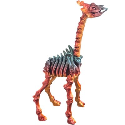 Skeleton Giraffe Figurine – Articulated Desk Fidget for Teens & Adults – Prehistoric Collectible & Stress Relief – 3D Printed in Canada — 3D Printed Collectible by 3DCentral