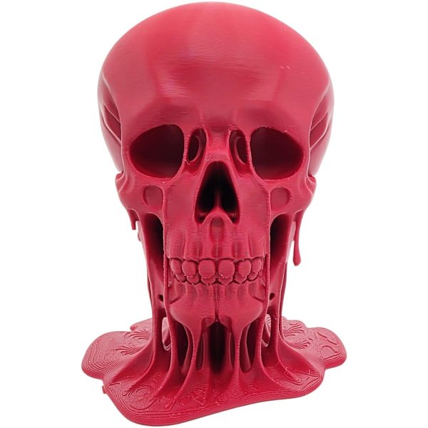 Bloody Melting Skull Figurine – Creepy Gothic Horror Halloween