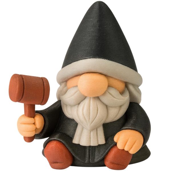 Judge Gnome Figurine with Gavel
